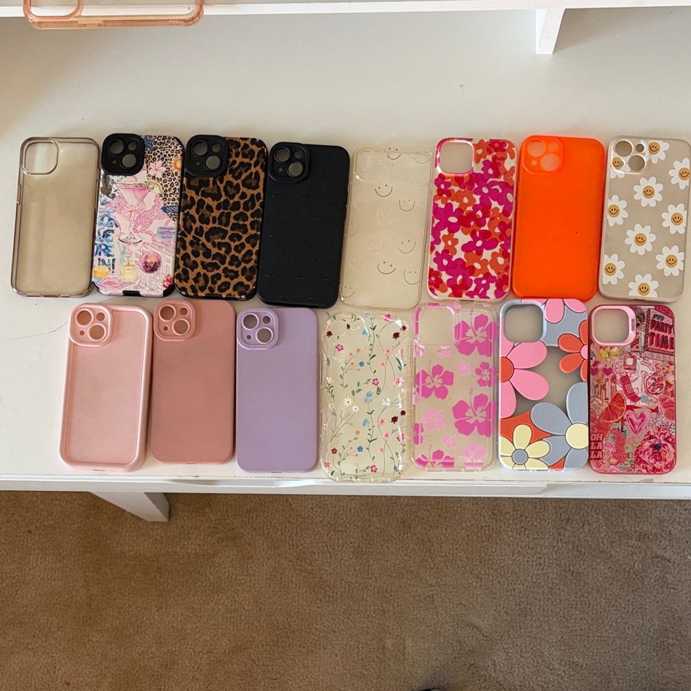 14 Assorted Colorful Phone Cases IPhone 13